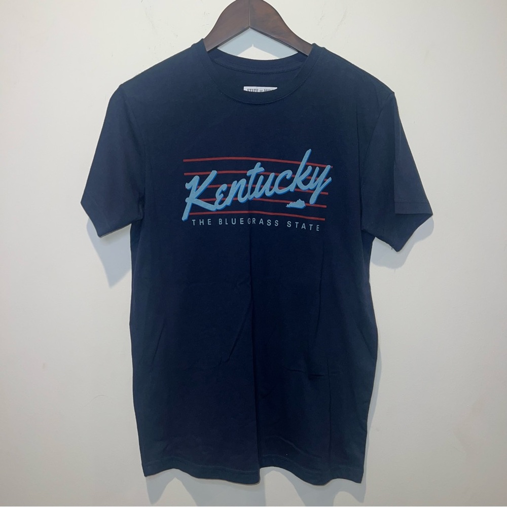 State Of Mine Men’s Kentucky The Bluegrass State Short Sleeve T-shirt Small GUC
